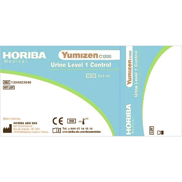 Horiba Abx Medical Yumizen C1200 Assayed Control, Urine, Level 1, 6 x 5 mL - 1300023946 - 1 Each