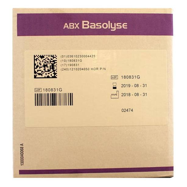 Horiba Medical Hematology ABX Pentra Series Analyzer Testing Reagent, Basolyse, 5 L - 1210204050 - 1 Box