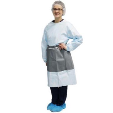 Healthmark Industries Disposable AAMI Level 4 Wraparound PP SMS Decontamination Gowns - HKMMN110LGXL