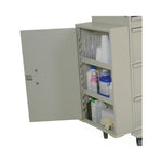 Harloff Mfg Co Locking Side-Mounted Storage Cabinets for Classic Line Carts - HLF680470L