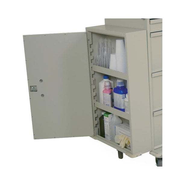 Harloff Mfg Co Locking Side-Mounted Storage Cabinets for Classic Line Carts - HLF680470L