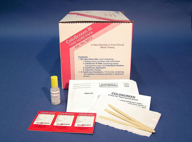 Helena Laboratories Take Home Pack 5073 ColoScreen Take-Home Kit, Triple Slide with Tissue - MDL-HLS5073 - 80 Each