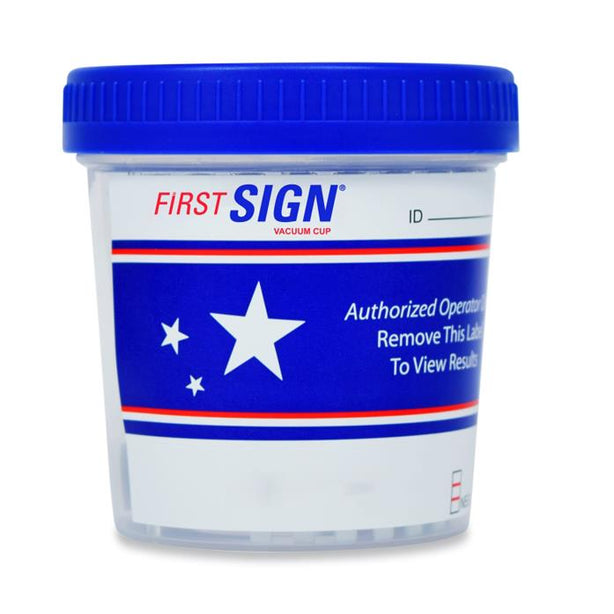 Hemosure First Sign Kits FSCCUP-13124 Drug Test, 12 Panel Cup, for Account #1822707, AMP / BAR / BUP / BZO / COC / MDMA / MET / MTD / MOP / OXY / PCP / THC / CR-SG-OX - W/AD7 - 25 Each