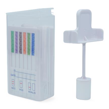 First Sign Oral Fluid Drug Test Swab, Doa 10 in 1, AMP/BAR/BUP/BZO/COC/mAMP/OPI/OXY/PCP/THC, 25 Tests/Box - FSSAL-17104 - 25 Each