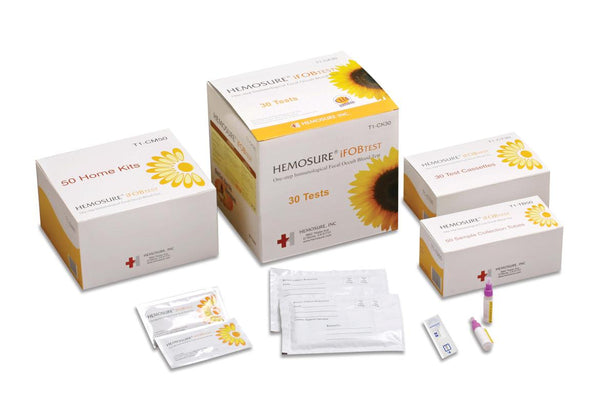 Hemosure iFOB Test, Home Kit, Testing T1-CK30 - MDL-HMET1CK30 - 30 Each