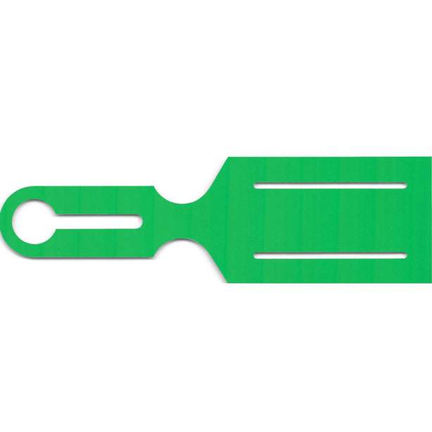 Self-Looping Labels Sltd GN Instrument Tray Tag with Slot, Paper, Green, 8.5" x 2.5" - 403225 - 500 Each
