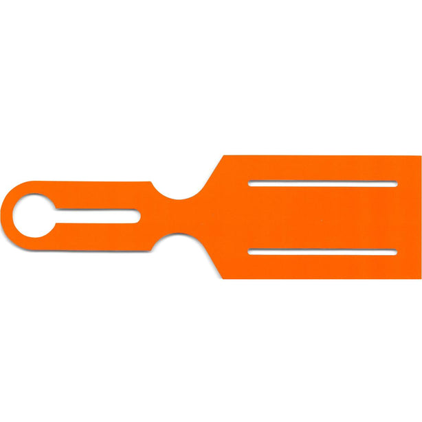 Self-Looping Labels Sltd OR Instrument Tray Tag with Slot, Paper, Orange, 8.5" x 2.5" - 403225 - 500 Each