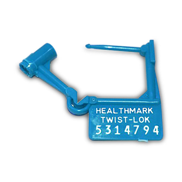 HEALTHMARK INDUSTRIES Numbered Twist-Loks with Tamper-Evident Seal 5224LB 100 Each-MDL-HMK5224LB