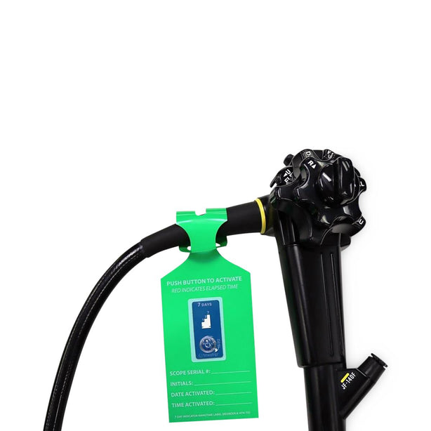 Healthmark Industries 7-Day Indicator Hang-Time Label, Green, 8.5" x 2.5" - HTK-7D - 100 Each