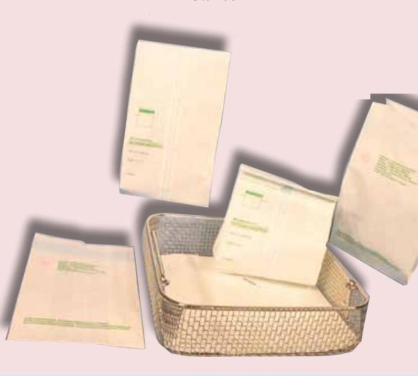HEALTHMARK INDUSTRIES Medical-Grade Paper Sterilization Bag, 5.5" x 13" x 2" - PB5 - 500 Each