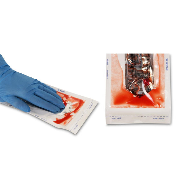 Healthmark Industries Seal Integrity Test Pouch, Tyvek, Red - TPS-001 - 30 Each