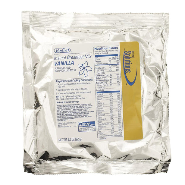 Hormel Labs Solutions Super Instant Breakfast Shake Mix, Vanilla, 9.6 oz. Packet - 25786 - 12 Each