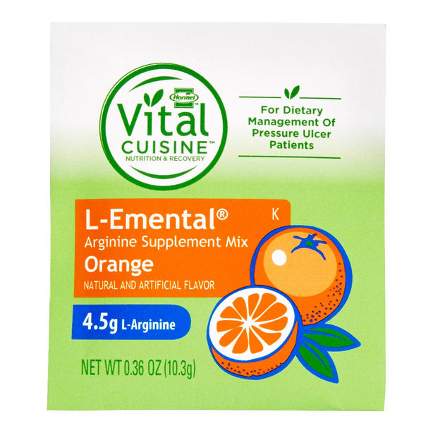 Arginine L-Emental Mix Nutrition Supplement, Orange, 10.3 g Packet, Drink - 41057 - 50 Each
