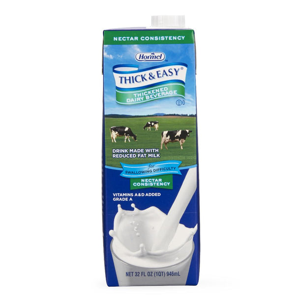 Hormel Labs 73625 Thick and Easy Thickened Dairy Beverage, Regular Flavor, Nectar Consistency, 32 oz. - MDL-HML73625 - 8 Each