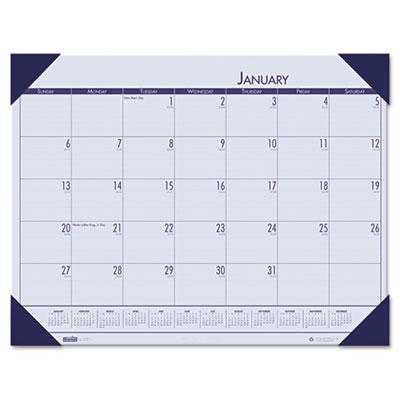 House Of Doolittle EcoTones Monthly Desk Pad Calendars 124640 1.0 Each-MDL-HOD124640