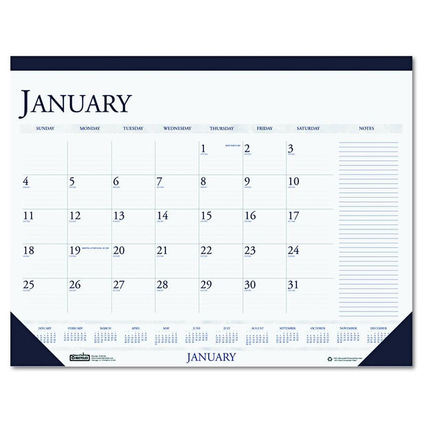 2016 Monthly Desk Pad Calendar - 164 - 1 Each - MDL-HOD164