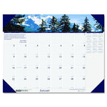 HOUSE OF DOOLITTLE Earthscapes Monthly Desk Pad Calendars 176 1 Each - MDL-HOD176