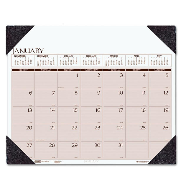 House Of Doolittle Executive Monthly Desk Pad Calendars 180-HD - 1.0 Each - MDL-HOD180HD