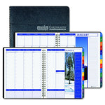 HOUSE OF DOOLITTLE Weekly and Monthly Calendar Recycled Weekly/Monthly Planner, 8-1/2" x 11", Black Cover, Earthscapes - 273 - 1 Each