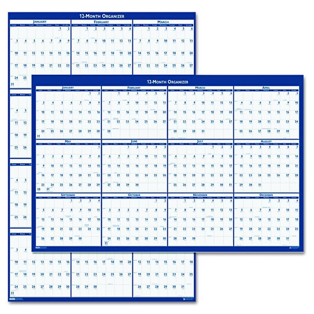 House Of Doolittle Write-On Laminated Wall Planner 3961 1.0 Each-MDL-HOD3961