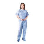 Sms Multilayer Short-Sleeve Scrub Shirt with Bound Neck, Size 6XL - 2388 - 30 Each