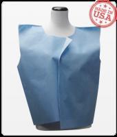 Hpk Industries 501 XWS Exam Capes with Sewn Shoulder, 60" x 23", Extra-Wide, Blue - MDL-HPK501XWS - 100 Each