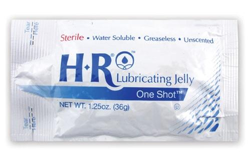 HR Lubricating Jelly, Sterile, 1.25 oz. OneShot - 205 - 288 Each