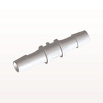 Straight Connector, Barbed, White, 100/Bag - Fits 3/8 inch ID Tubing (0.375 inch, 9.53 mm) - HS1230