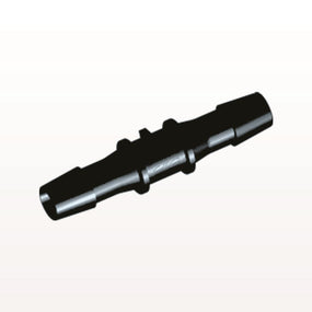 Straight Connector, Barbed, Black, 100/bag - Fits 3/8 inch ID Tubing (0.375 inch, 9.53 mm) - HS1231