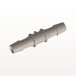 Straight Connector, Barbed, Natural, 100/Bag - Fits 3/8 inch ID Tubing (0.375 inch, 9.53 mm) - HS12