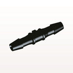 Straight Connector, Barbed, Black, 100/Bag - Fits 3/32 inch ID Tubing (0.094 inch, 2.38 mm) - HS331