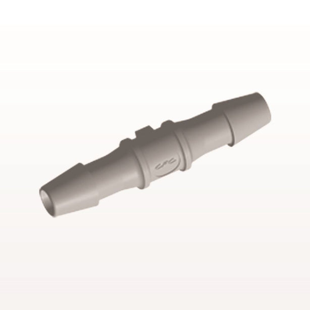 Straight Connector, Barbed, Natural, 100/Bag - Fits 3/32 inch ID Tubing (0.094 inch, 2.38 mm) - HS3