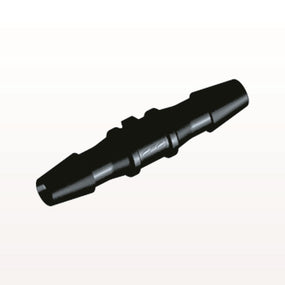 Straight Connector, Barbed, Black, 100/Bag - Fits 1/8 inch ID Tubing (0.125 inch, 3.18 mm) - HS431