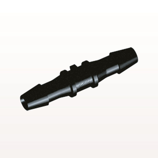 Straight Connector, Barbed, Black, 100/Bag - Fits 5/32 inch ID Tubing (0.156 inch, 3.97 mm) - HS531