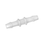 Straight Connector, Barbed, Natural, 100/Bag, - Fits 3/16 inch ID Tubing (0.188 inch, 4.76 mm) - HS6