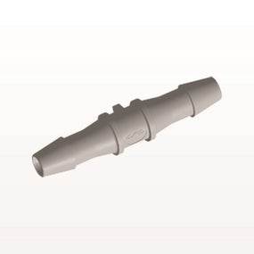 Straight Connector, Barbed, Natural, 100/Bag - Fits 1/4 inch ID Tubing (0.25 inch, 6.35 mm) - HS8