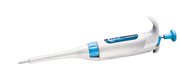 Heathrow Scientific Pearl Adjustable-Volume Pipette, 20 to 200µl, White / Yellow - HS120102 - 1 Each