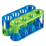 Heathrow Scientific Flexible Rack HS120191 Adapt-a-Rack Multitube Track, Green / Green - MDL-HSFHS120191 - 2 Each