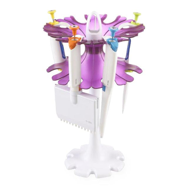 Heathrow Scientific Universal Carousel Pipette Stand, Purple / Clear - HS120481 - 1 Each