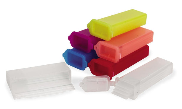 Heathrow Scientific 5-Place Plastic Slide Mailer, Polypropylene, Side Opening, Natural - HS15982 - 25 Each