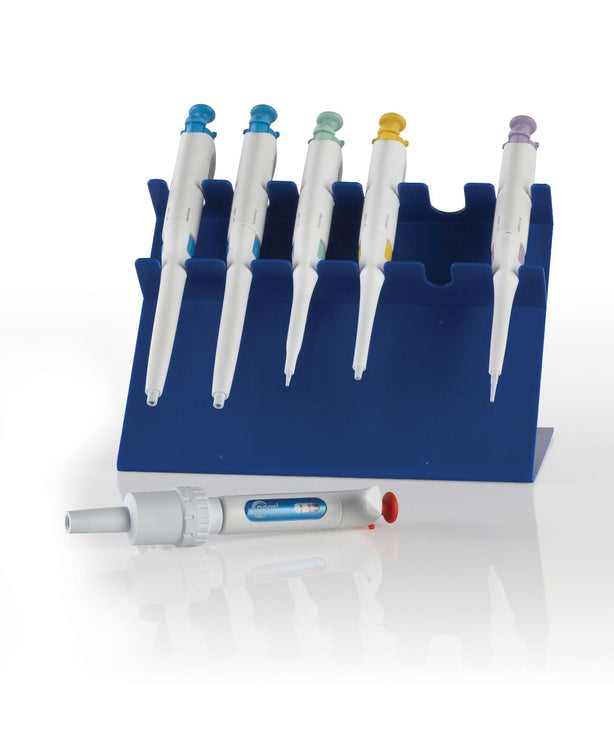 Heathrow Scientific Station / Pipette Stand, 6-Place, ABS, Blue - HS20613E - 1 Each