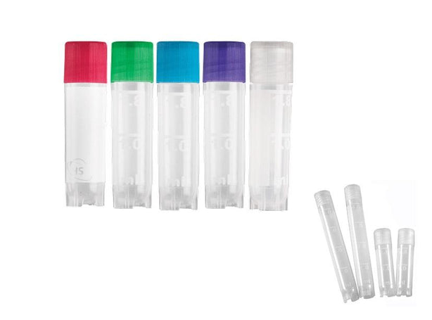 Heathrow Scientific True North Cryogenic Vial, 2.0mL, Natural Color Lids, Natural - HS23202N - 500 Each