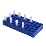 Heathrow Scientific Cryogenic Vial Rack, 50-Place, Blue - HS23229B - 4 Each