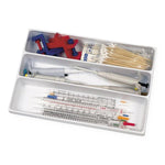 Heathrow Scientific HS2538A 3-Compartment Drawer Organizer, Polystyrene, White - MDL-HSFHS2538A - 1 Each