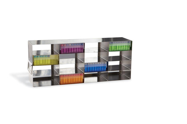 Heathrow Scientific HS2862HA True North Upright Freezer Rack, Stainless Steel, 4 x 3, 2" H - MDL-HSFHS2862HA - 1 Each