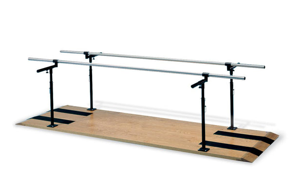 Hausmann Ind Height Width Adjustable Height- and Width-Adjustable Parallel Bars, 7' L x 15 to 28" W x 29 to 42" H - 1391 - 1 Each
