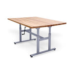HAUSMANN IND Adjustable Butcher Block Work Table with Crank 4326 1 Each - MDL-HSM4326