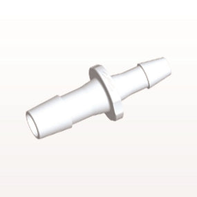 Straight Connector, Reducer, Barbed, White, 100/Bag - Fits 3/8 inch x 1/4 inch ID Tubing (0.375 inch x 0.25 inch, 9.53 mm x 6.35 mm) - HSR12830