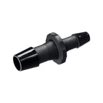 Straight Connector, Reducer, Barbed, Black, 100/Bag - Fits 3/8 inch x 1/4 inch ID Tubing (0.375 inch x 0.25 inch, 9.53 mm x 6.35 mm) - HSR12831