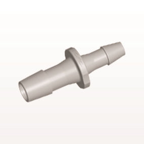 Straight Connector, Reducer, Barbed, Natural, 100/Bag - Fits 3/8 inch x 1/4 inch ID Tubing (0.375 inch x 0.25 inch, 9.53 mm x 6.35 mm) - HSR128